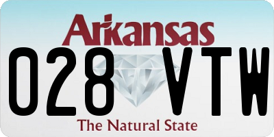 AR license plate 028VTW