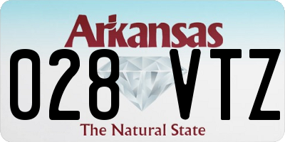 AR license plate 028VTZ