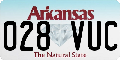 AR license plate 028VUC