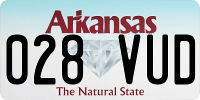AR license plate 028VUD