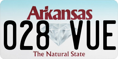 AR license plate 028VUE