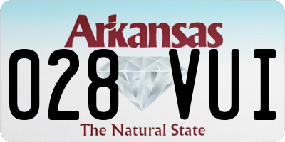 AR license plate 028VUI