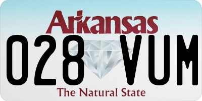 AR license plate 028VUM