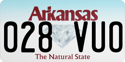 AR license plate 028VUO