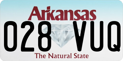 AR license plate 028VUQ
