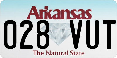 AR license plate 028VUT