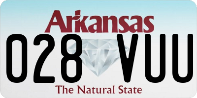 AR license plate 028VUU