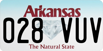 AR license plate 028VUV