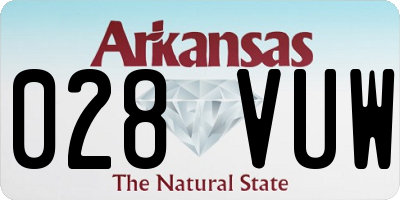 AR license plate 028VUW