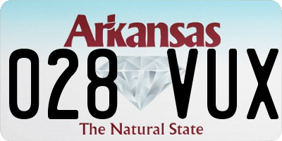 AR license plate 028VUX