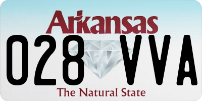 AR license plate 028VVA