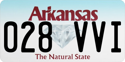 AR license plate 028VVI