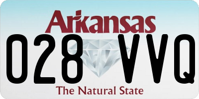AR license plate 028VVQ