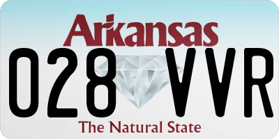 AR license plate 028VVR