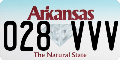 AR license plate 028VVV