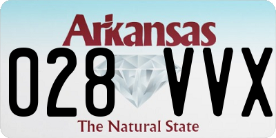 AR license plate 028VVX