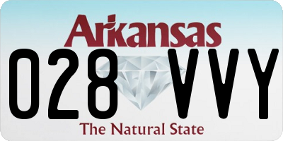 AR license plate 028VVY