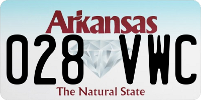 AR license plate 028VWC