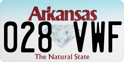 AR license plate 028VWF