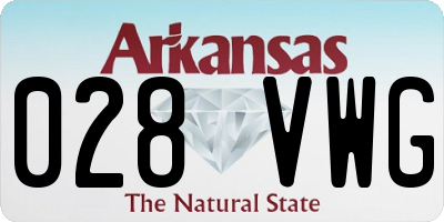 AR license plate 028VWG