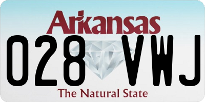 AR license plate 028VWJ