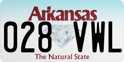 AR license plate 028VWL