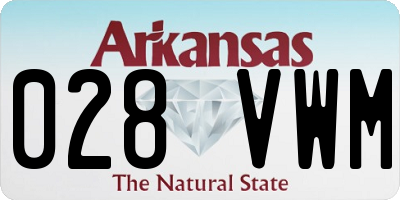 AR license plate 028VWM