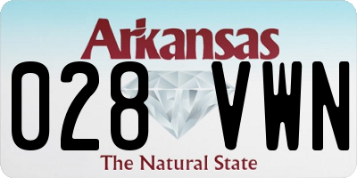AR license plate 028VWN