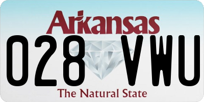 AR license plate 028VWU