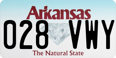 AR license plate 028VWY