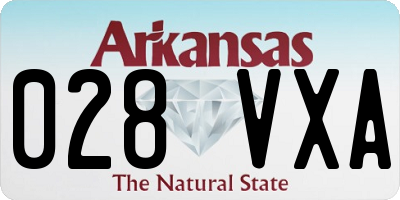 AR license plate 028VXA