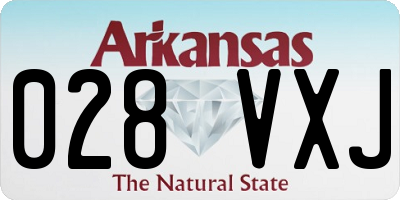 AR license plate 028VXJ