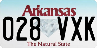AR license plate 028VXK