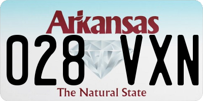 AR license plate 028VXN