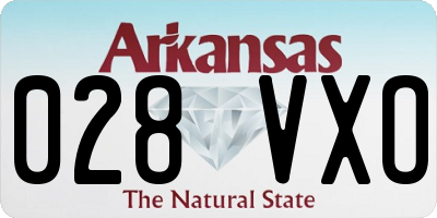 AR license plate 028VXO