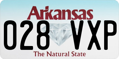AR license plate 028VXP