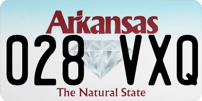 AR license plate 028VXQ