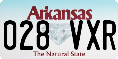 AR license plate 028VXR