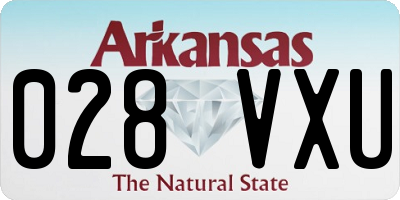 AR license plate 028VXU