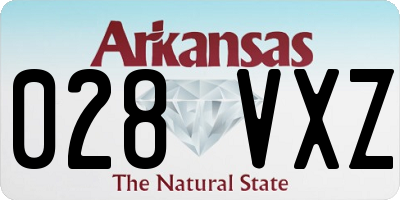 AR license plate 028VXZ