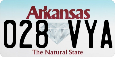 AR license plate 028VYA