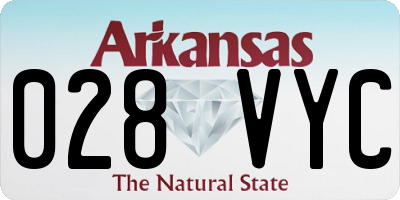 AR license plate 028VYC