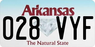 AR license plate 028VYF
