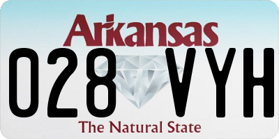 AR license plate 028VYH