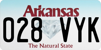 AR license plate 028VYK