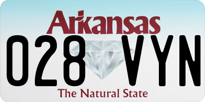 AR license plate 028VYN