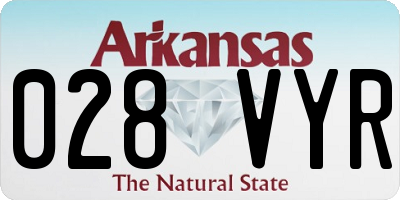 AR license plate 028VYR