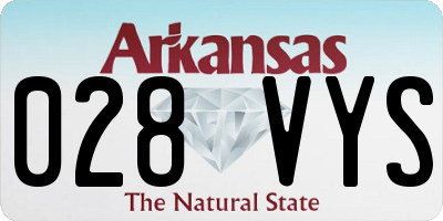 AR license plate 028VYS