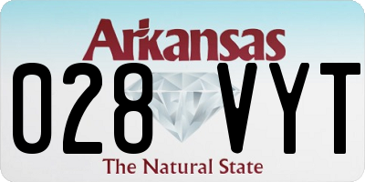 AR license plate 028VYT
