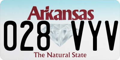 AR license plate 028VYV